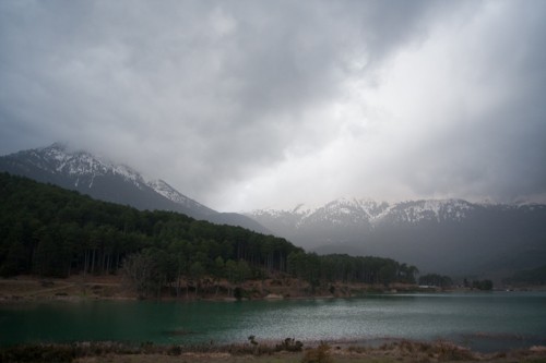 Χειμώνας στη λίμνη Δόξα, νομός Κορινθίας