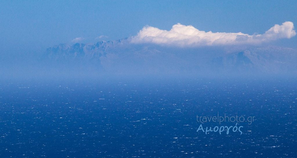 Μερσίνη, θέα προς Αμοργό από Δονούσα